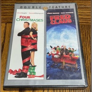 4 Christmases/Fred Claus DVD 2 in 1 Vince Vaughn Reese Witherspoon Paul Giamatti